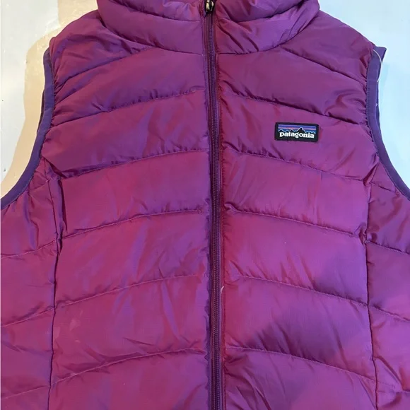 PATAGONIA Purple Quilted Down VEST Girls XL